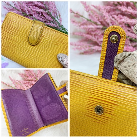 Louis Vuitton Yellow Epi Leather Kisslock Wallet Date code MI0917 - Picture 4 of 7